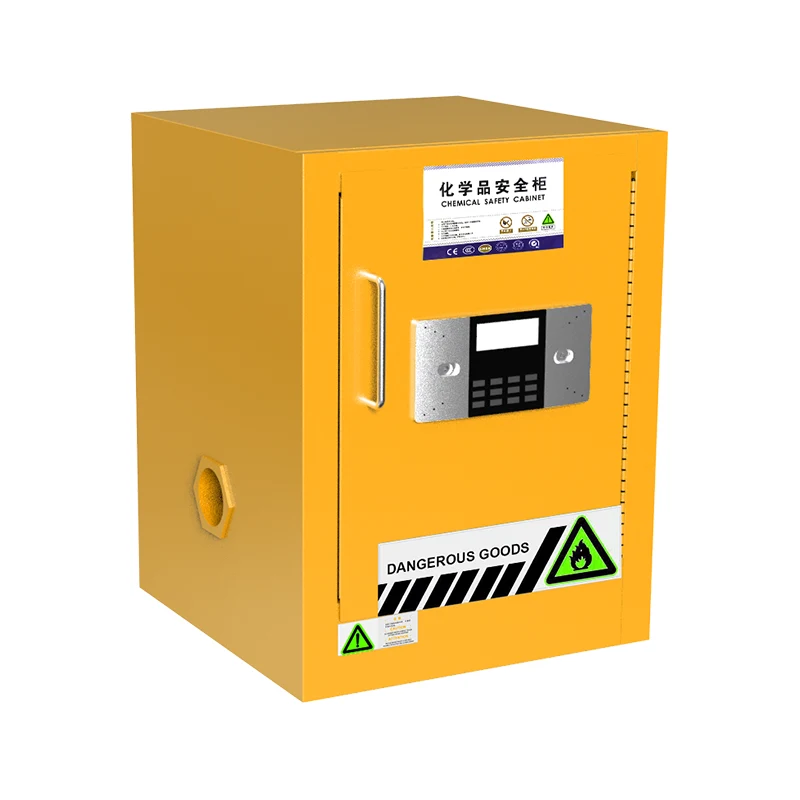 4 gallons d'inflammable liquide et armoire de rangement de sécurité chimique