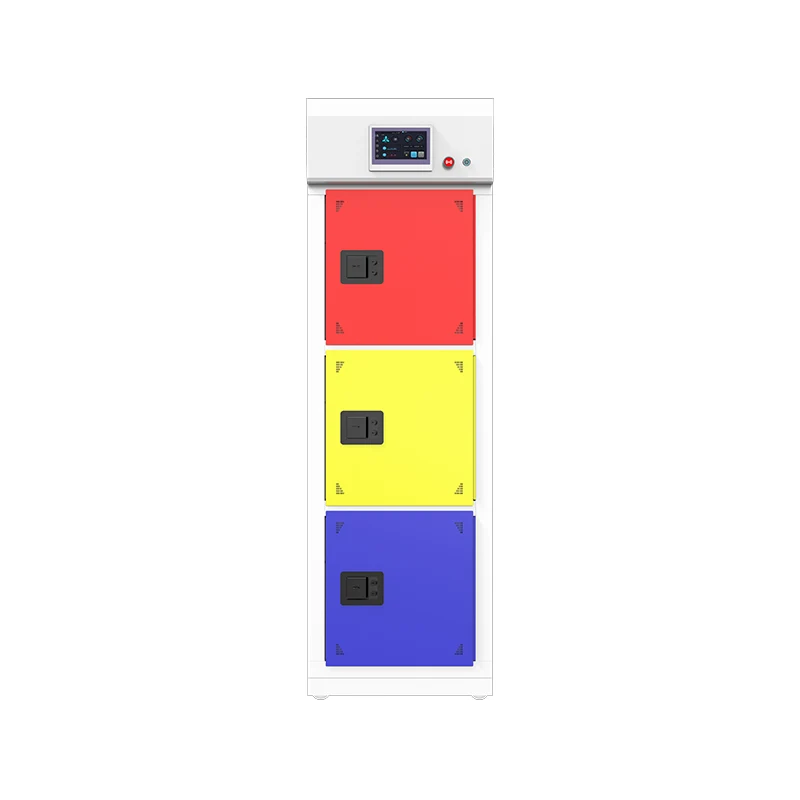 Armoire combinée de rangement chimique purifiant à trois portes